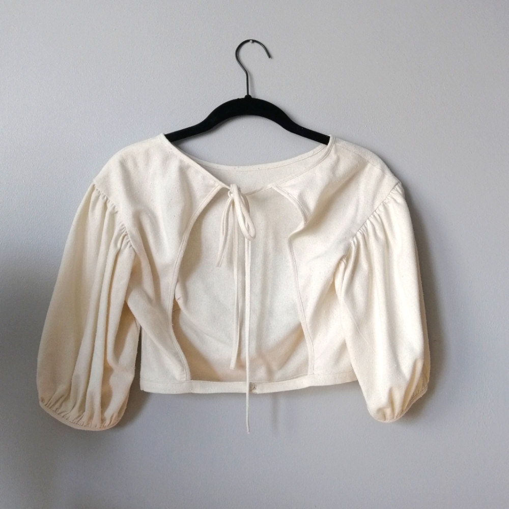 Town Clothes NWOT Quince Blouse XS in Oyster Silk